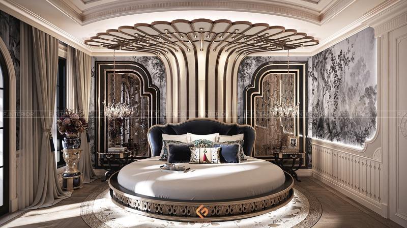 thiết kế nội thất phòng ngủ biệt thự
