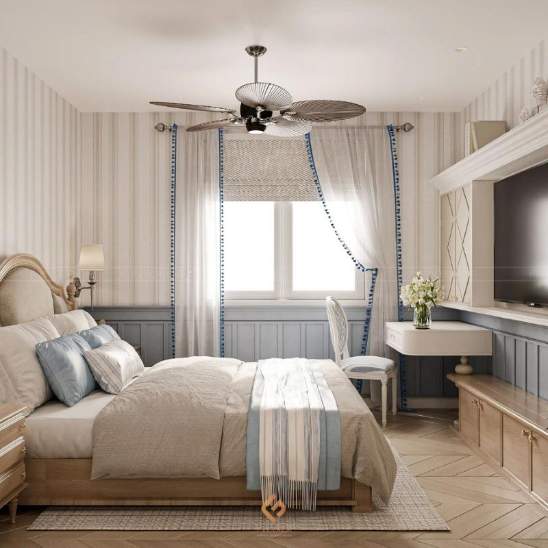 thiết kế nội thất phòng ngủ biệt thự