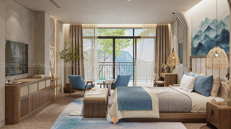 thiết kế nội thất phòng ngủ biệt thự
