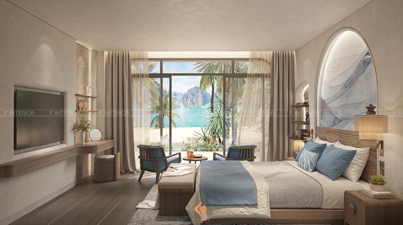 thiết kế nội thất phòng ngủ biệt thự