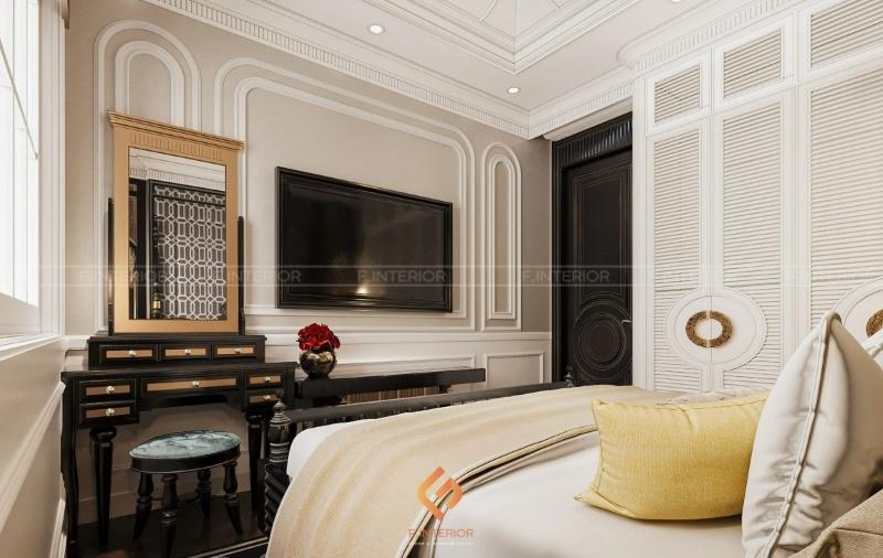 thiết kế nội thất phòng ngủ biệt thự