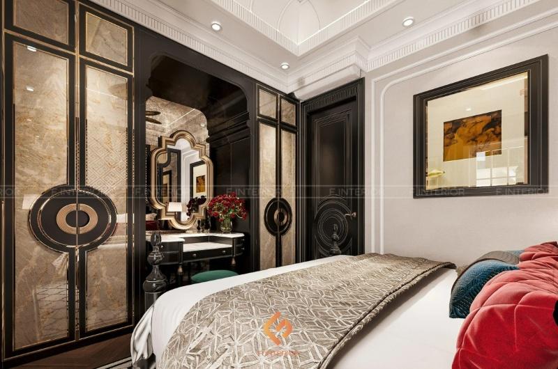 thiết kế nội thất phòng ngủ biệt thự