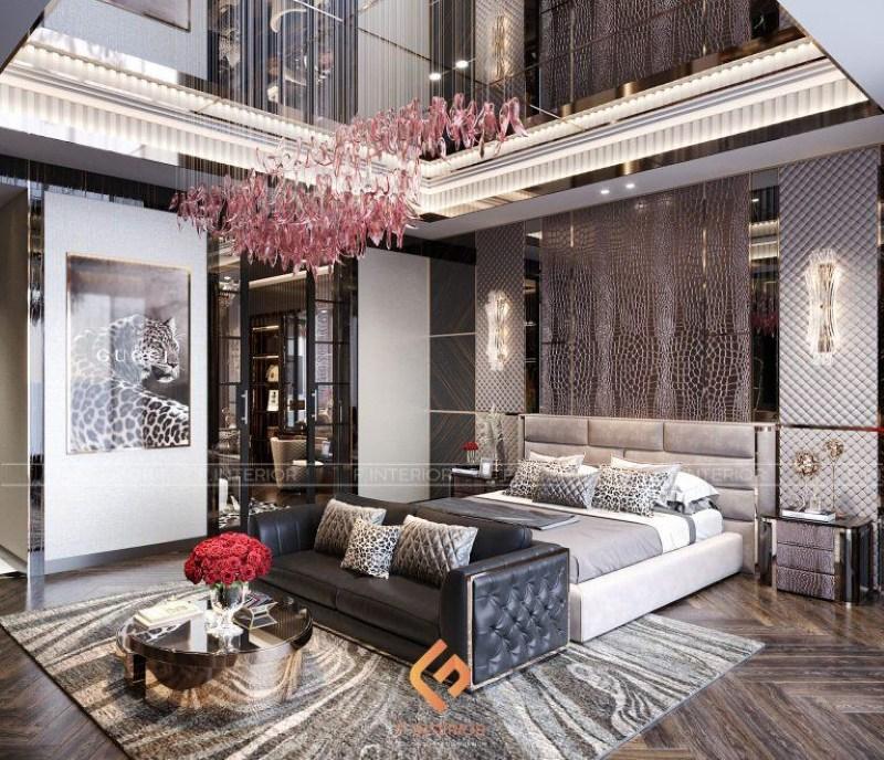 thiết kế nội thất phòng ngủ biệt thự