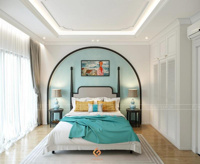 thiết kế nội thất phòng ngủ biệt thự
