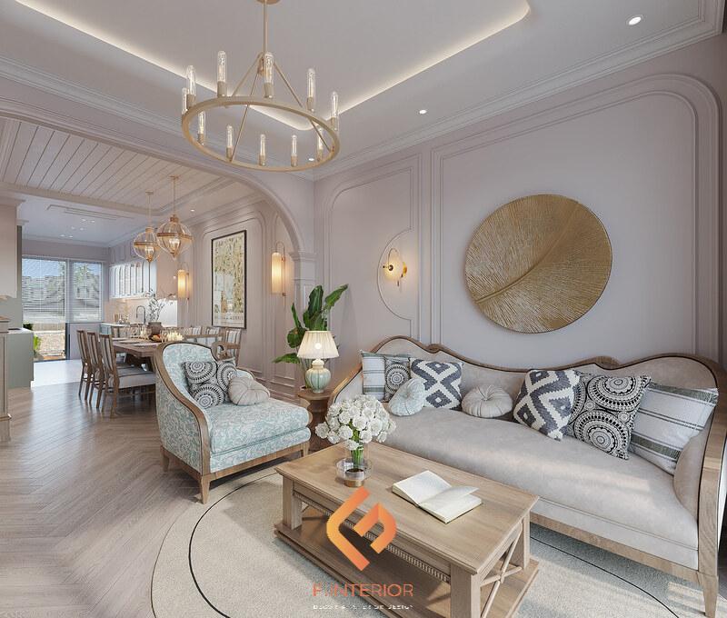 thiết kế phòng khách nhà ống