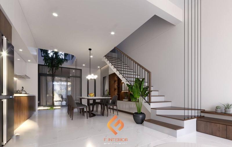 thiết kế phòng khách nhà ống