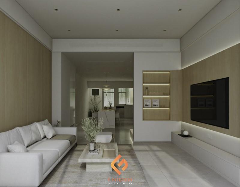 thiết kế nội thất nhà phố 5x20m