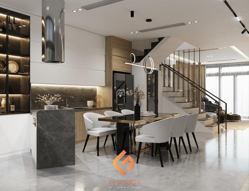 thiết kế nội thất nhà phố 5x20m