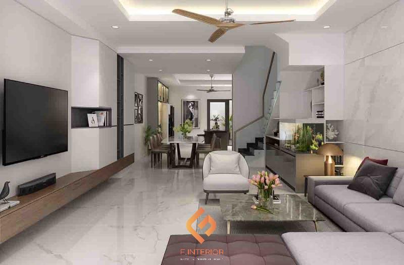 thiết kế nội thất nhà phố 5x20m