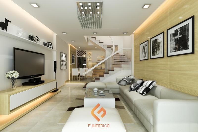 thiết kế nội thất nhà phố 5x20m