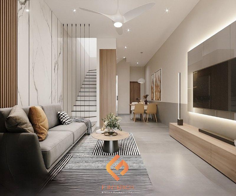 thiết kế nội thất nhà phố 5x20m