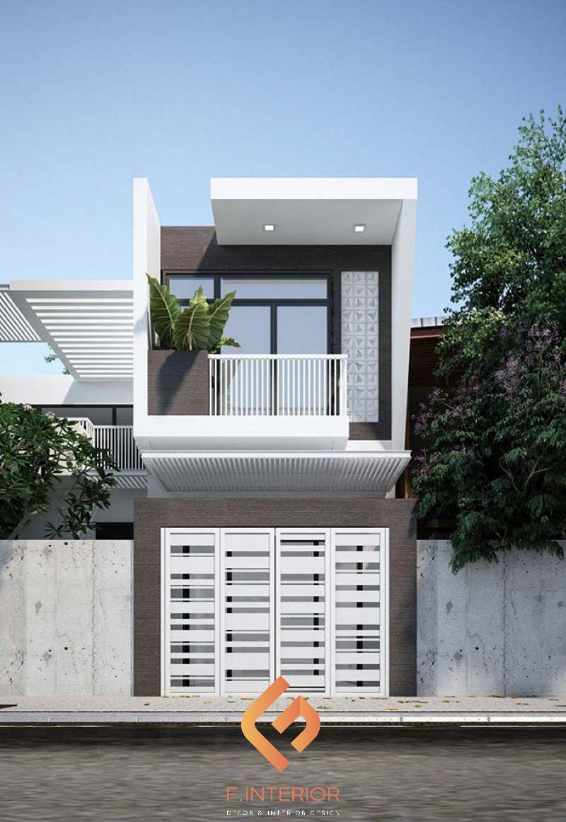 thiết kế nhà ống 2 tầng 80m2