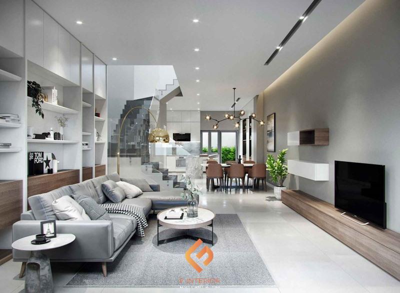 thiết kế nhà ống 2 tầng 80m2