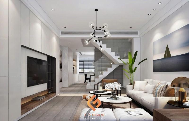 thiết kế nhà ống 2 tầng 80m2