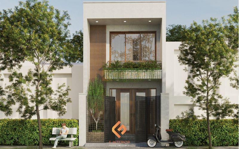 thiết kế nhà ống 2 tầng 80m2