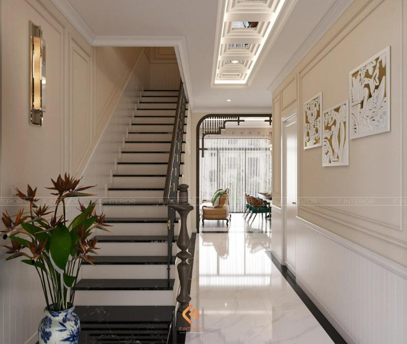 thiết kế nội thất nhà phố 2 tầng