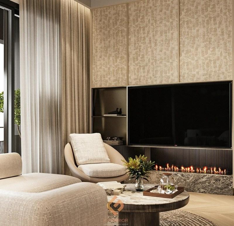 thiết kế nội thất nhà phố 2 tầng