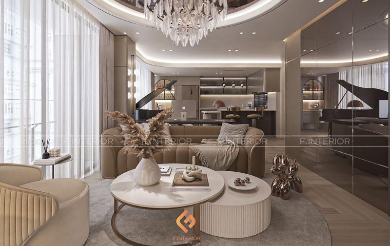 thiết kế nội thất nhà phố 2 tầng