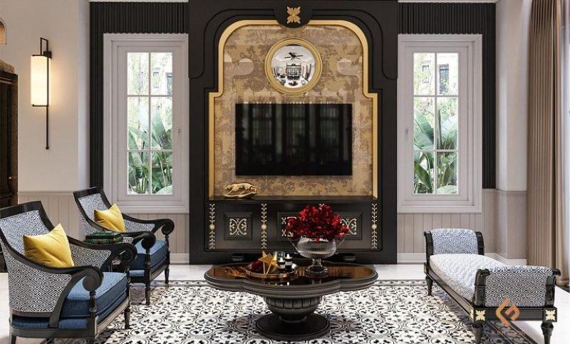 thiết kế nội thất nhà phố 2 tầng