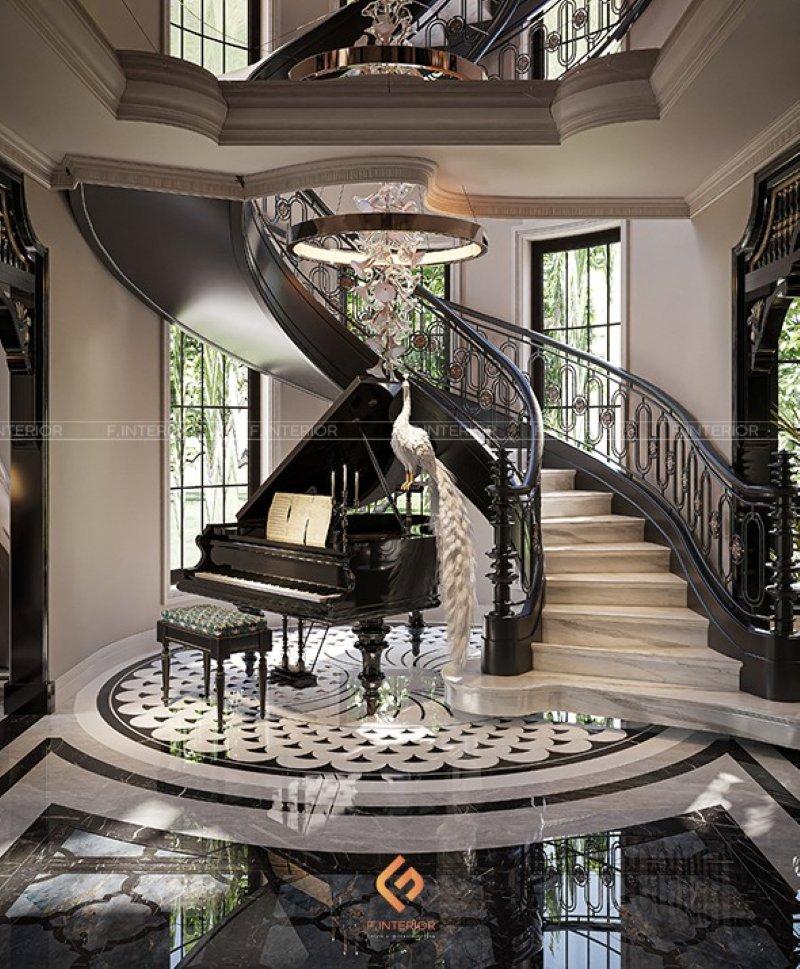 thiết kế nội thất nhà phố 2 tầng