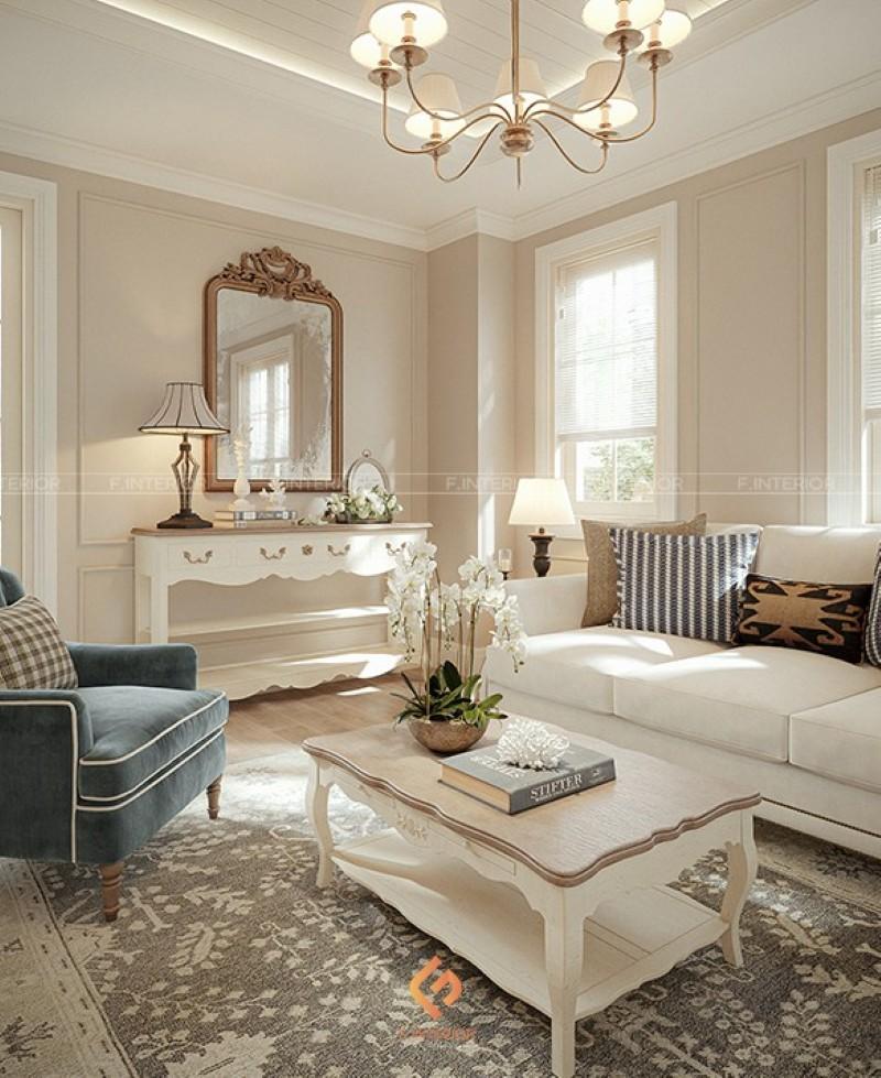 thiết kế nội thất nhà phố 2 tầng