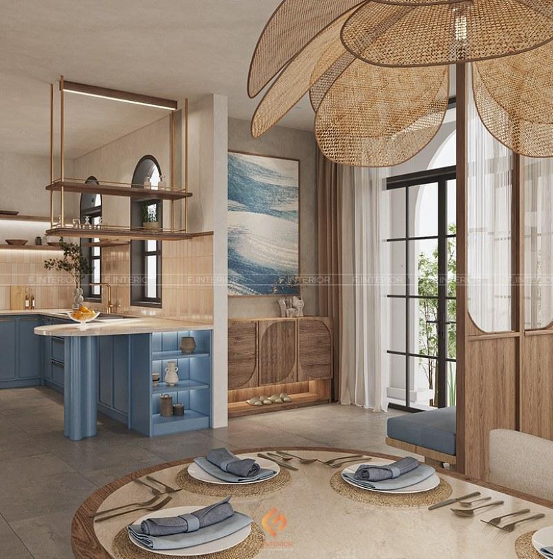 thiết kế nội thất nhà phố 2 tầng