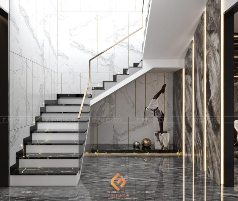 thiết kế nội thất nhà phố 2 tầng