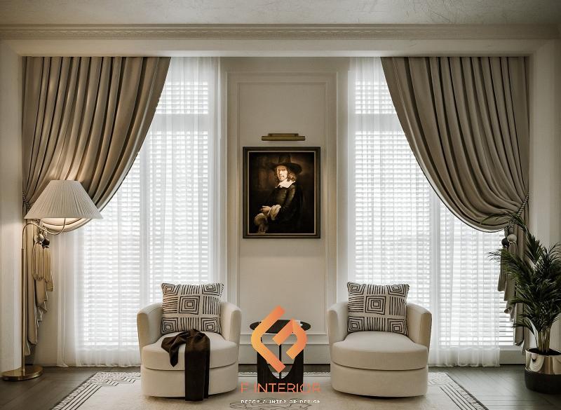 thiết kế nội thất biệt thự tân cổ điển