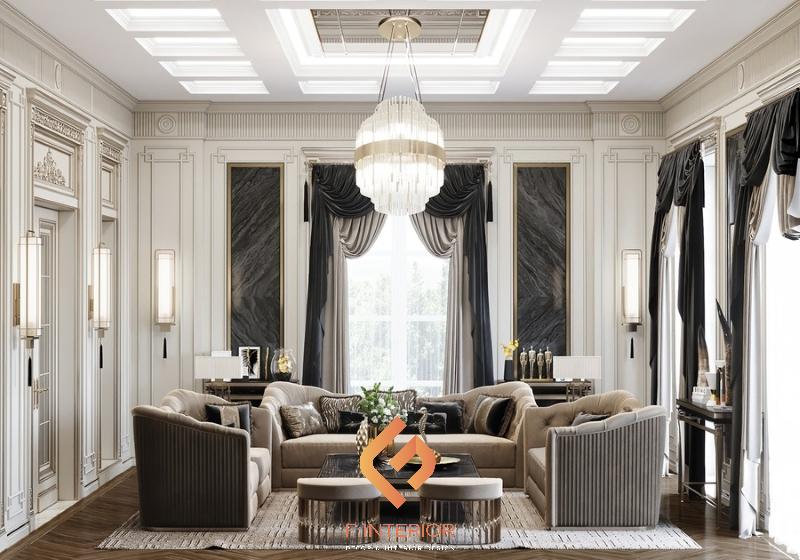 thiết kế nội thất biệt thự tân cổ điển