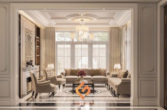 thiết kế nội thất biệt thự tân cổ điển