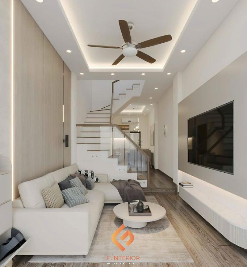 thiết kế nội thất nhà ống mặt tiền 3m