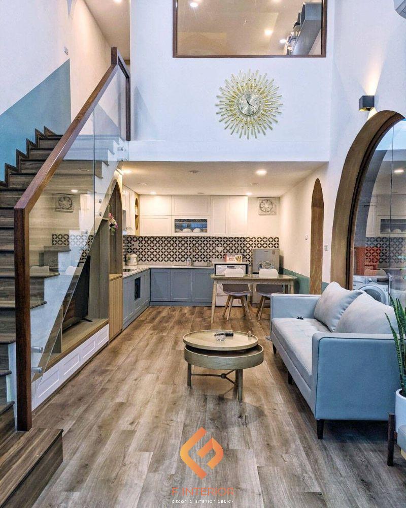 thiết kế nội thất nhà ống mặt tiền 3m