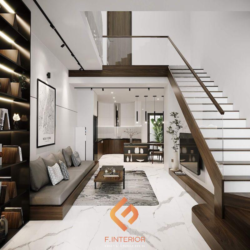 thiết kế nội thất nhà ống mặt tiền 4m