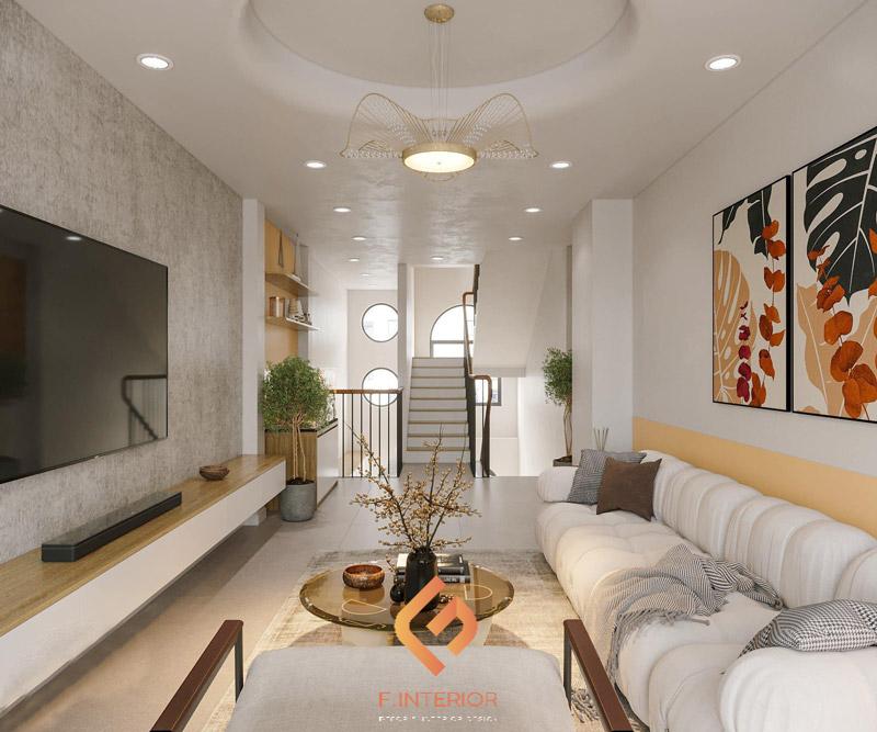 thiết kế nội thất nhà ống mặt tiền 4m