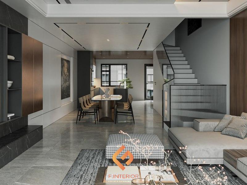 thiết kế nội thất nhà ống mặt tiền 4m