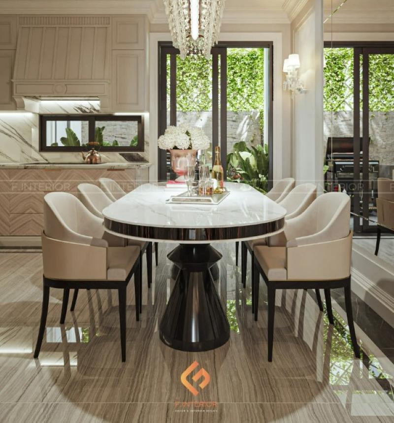 thiết kế nội thất phòng bếp nhà ống